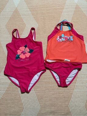 Girls nautica swimsuits size 6x and 6